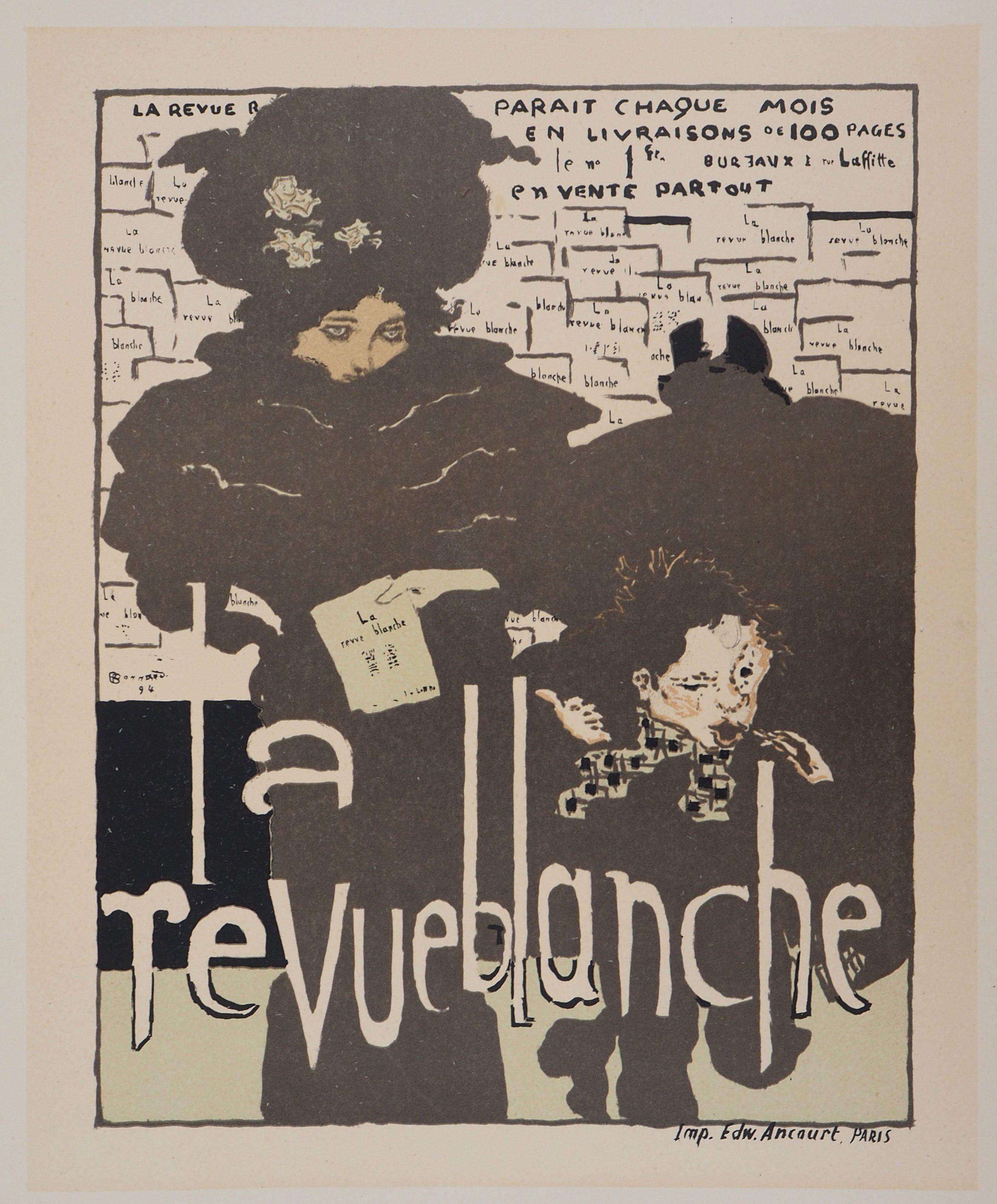  Revue Blanche : The Elegant Woman- Lithograph (Les Maîtres de l'Affiche), 1895 - Black Figurative Print by Pierre Bonnard