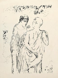 Walk - Original Lithograph by Pierre Bonnard - 1930