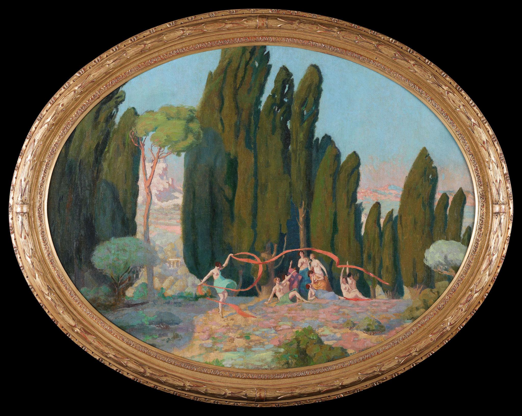 Pierre Bonnerot 
(1891-1981) 
Signed

Picture size 33 x 43", 84 x 117 cm
Frame size 40 x 50", 102 x 127	

Bonnerot was a French painter who studied at the Ecole Nationale Supérieure des Beaux-Arts in Paris under Fernand Cormon and Pierre Laurens. He