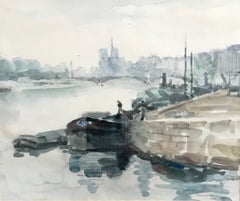 Pierre Bordeaux, Paris View of the Seine, 1934
