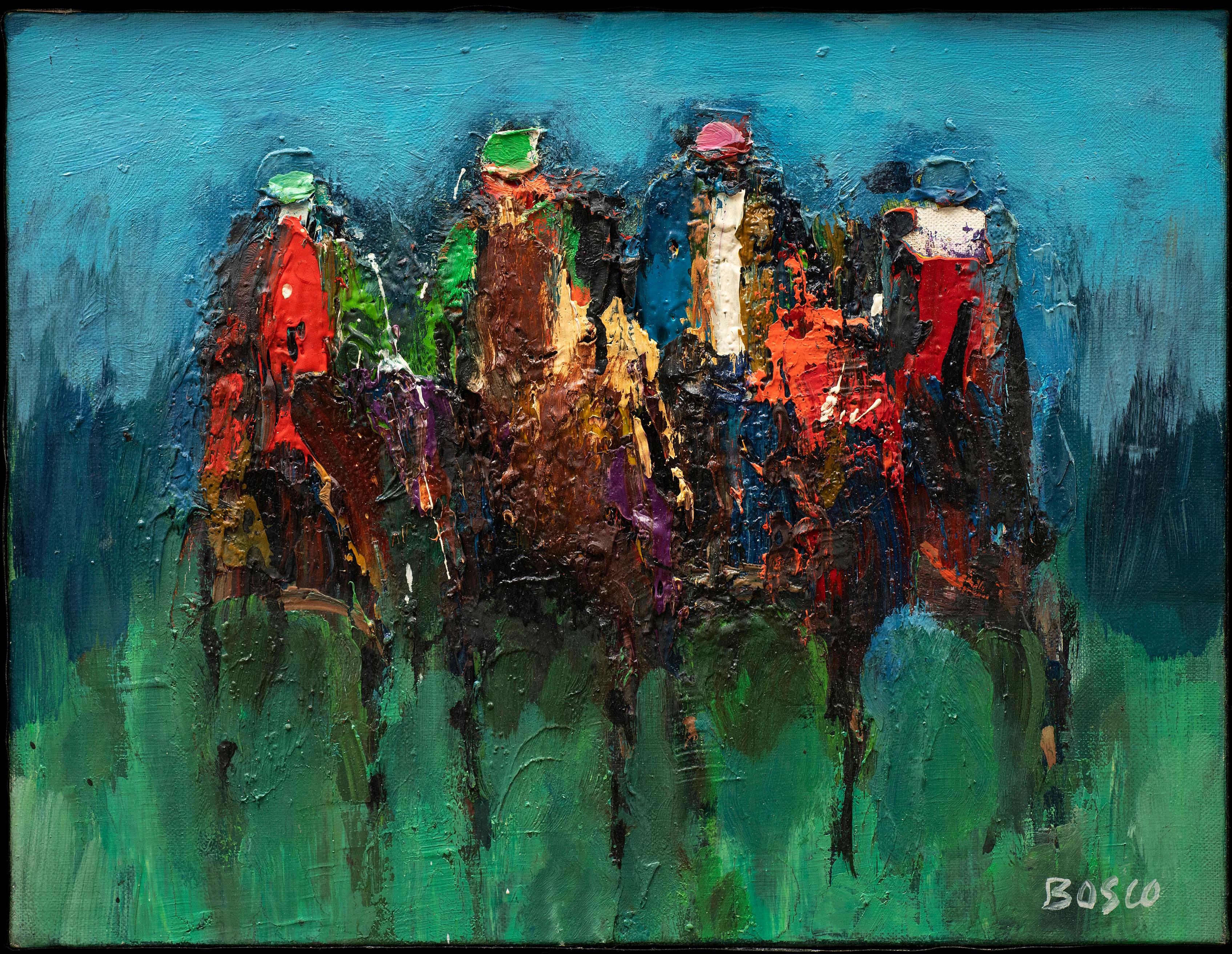 « La course aux chevaux » du milieu du siècle Pierre Bosco n° 50 B (Italie/France, 1909-1993) en vente 1