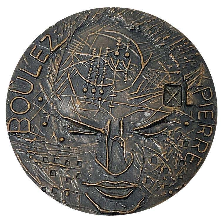 MÉDAILLE EN BRONZE de la Société Générale par Serge Santucci 1978 EUR MÉDAILLE EN BRONZE de la Société Générale par Serge Santucci 1978 EUR