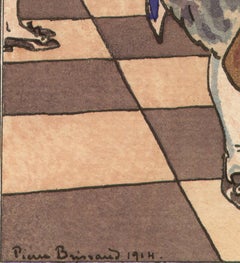 Qui dois-je annoncer ? French Art Deco Gazette du Bon Ton Fashion Plate, 1914