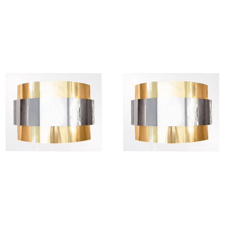 Pierre Cardin '1922-2020', Pair of Sconces, France, circa 1970 For Sale