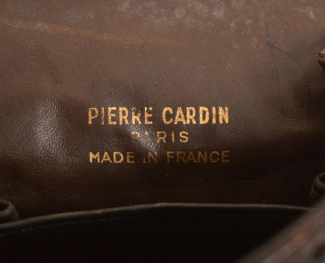 Pierre Cardin 1960'S Brown Crocodile Skin Pouch Pochette Shoulder Bag For Sale 2