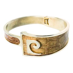 Pierre Cardin 1960s Tan Leather Bracelet