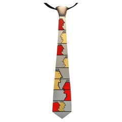 Cravate artistique sculpturale en acier et émail Pierre Cardin, Paris, 1970