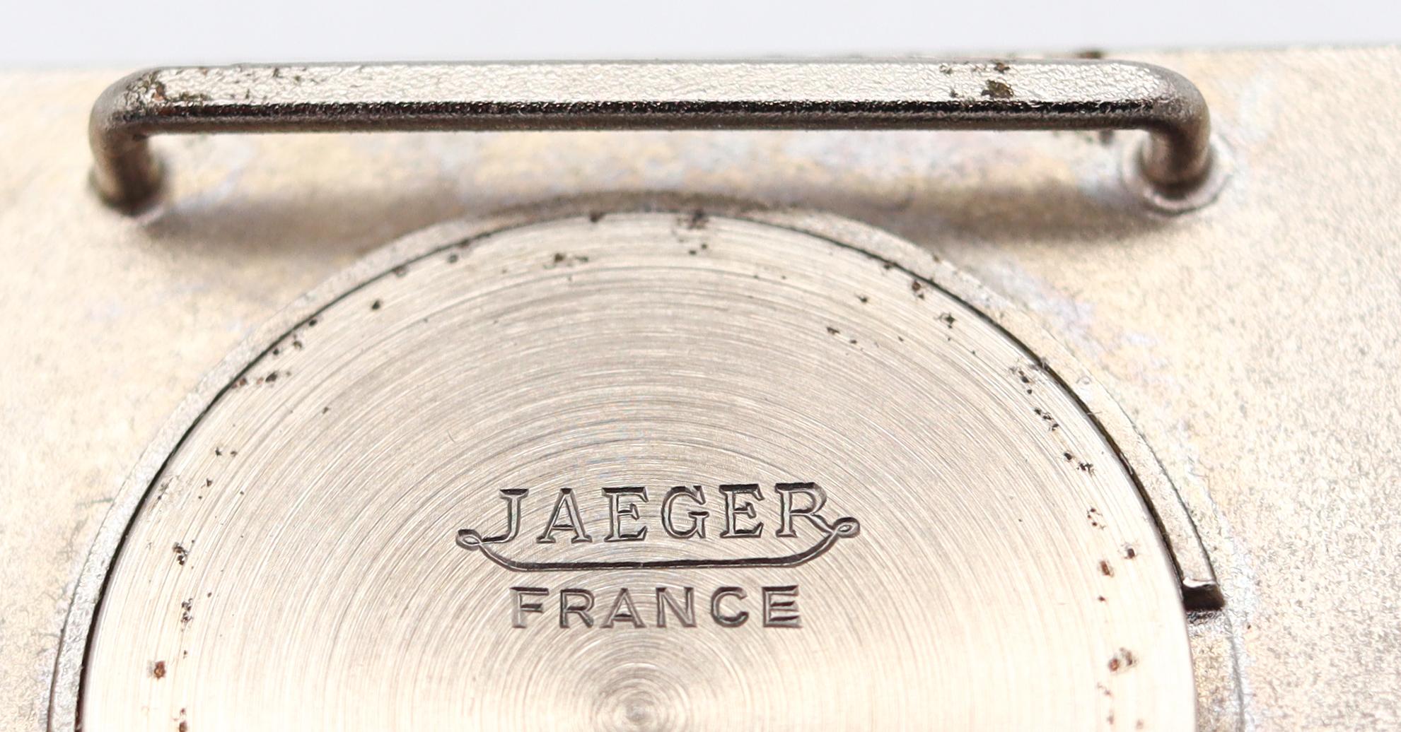 Pierre Cardin 1971 par Jaeger LeCoultre PC-102 Montre-bracelet rond rétro en acier inoxydable 1