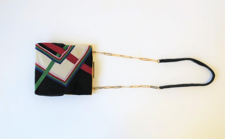 Pierre Cardin '70s Modern Beaded Handbag at 1stDibs