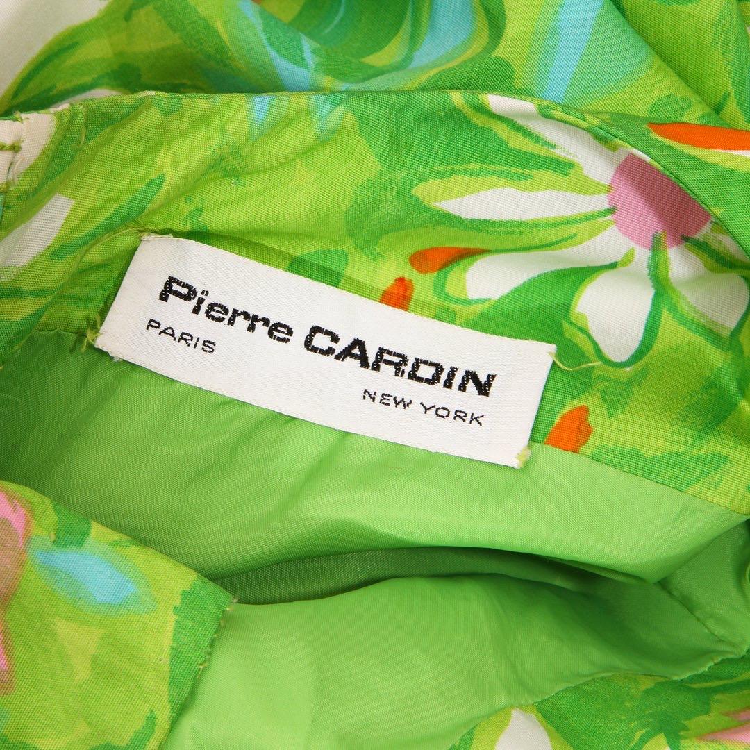 Pierre Cardin A-Line Floral Dress Circa 1960’s In Good Condition In Los Angeles, CA