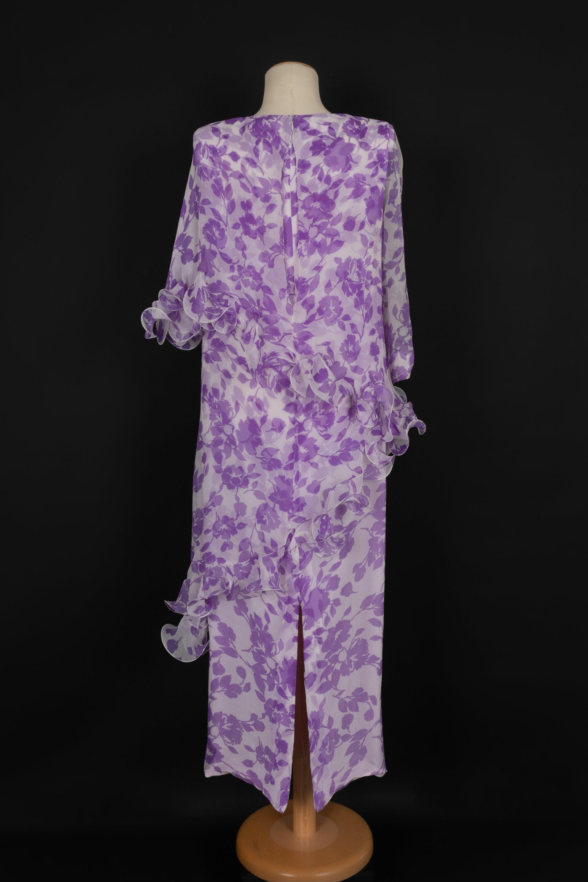 Pierre Cardin Asymmetrical Sheath Silk Dress In Excellent Condition For Sale In SAINT-OUEN-SUR-SEINE, FR