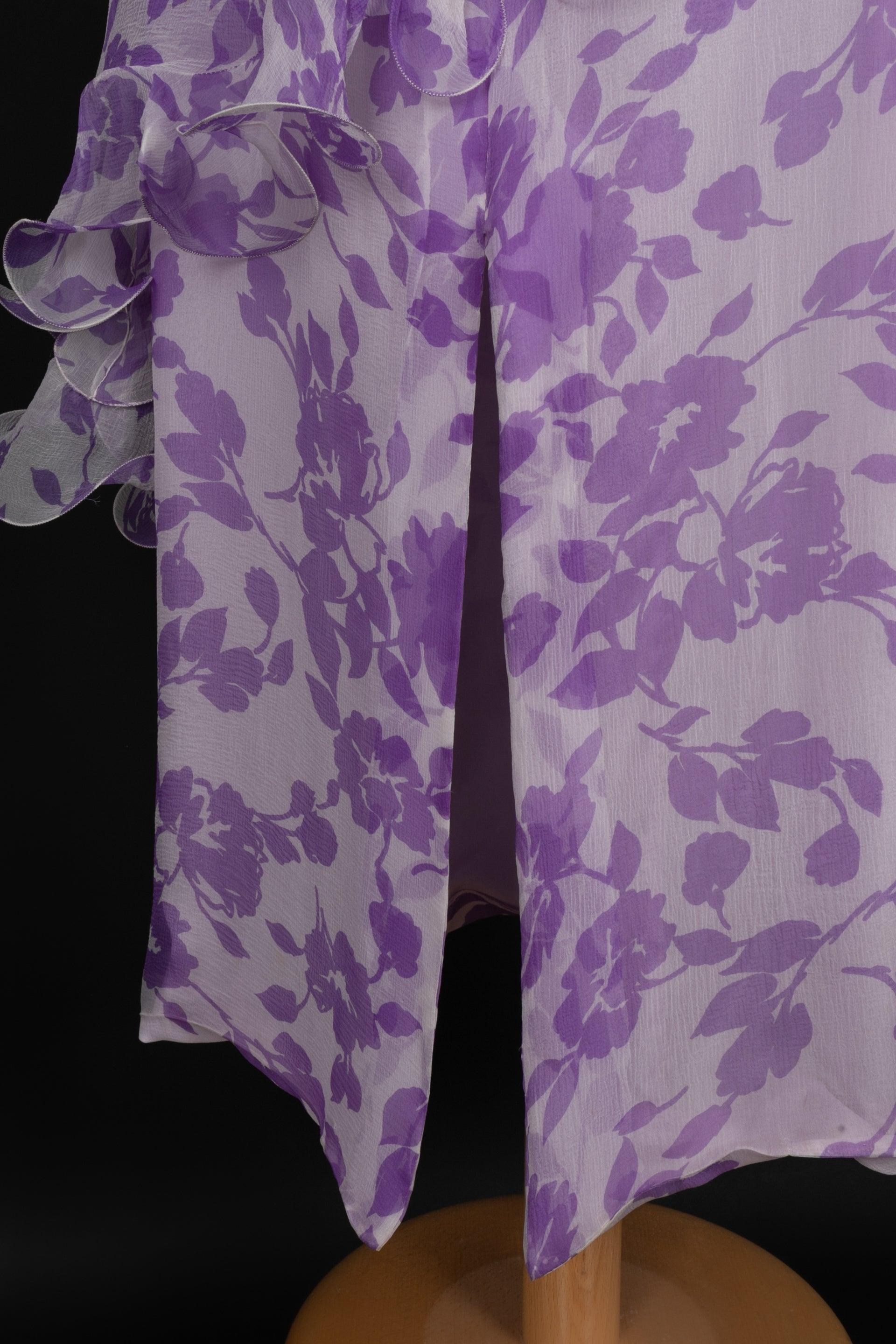 Pierre Cardin Asymmetrical Sheath Silk Dress For Sale 1