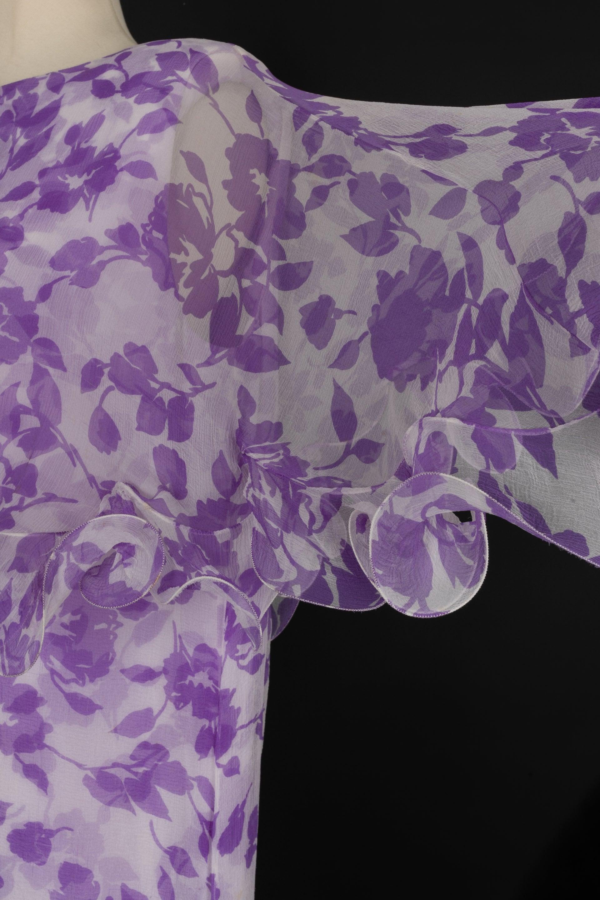 Pierre Cardin Asymmetrical Sheath Silk Dress For Sale 2