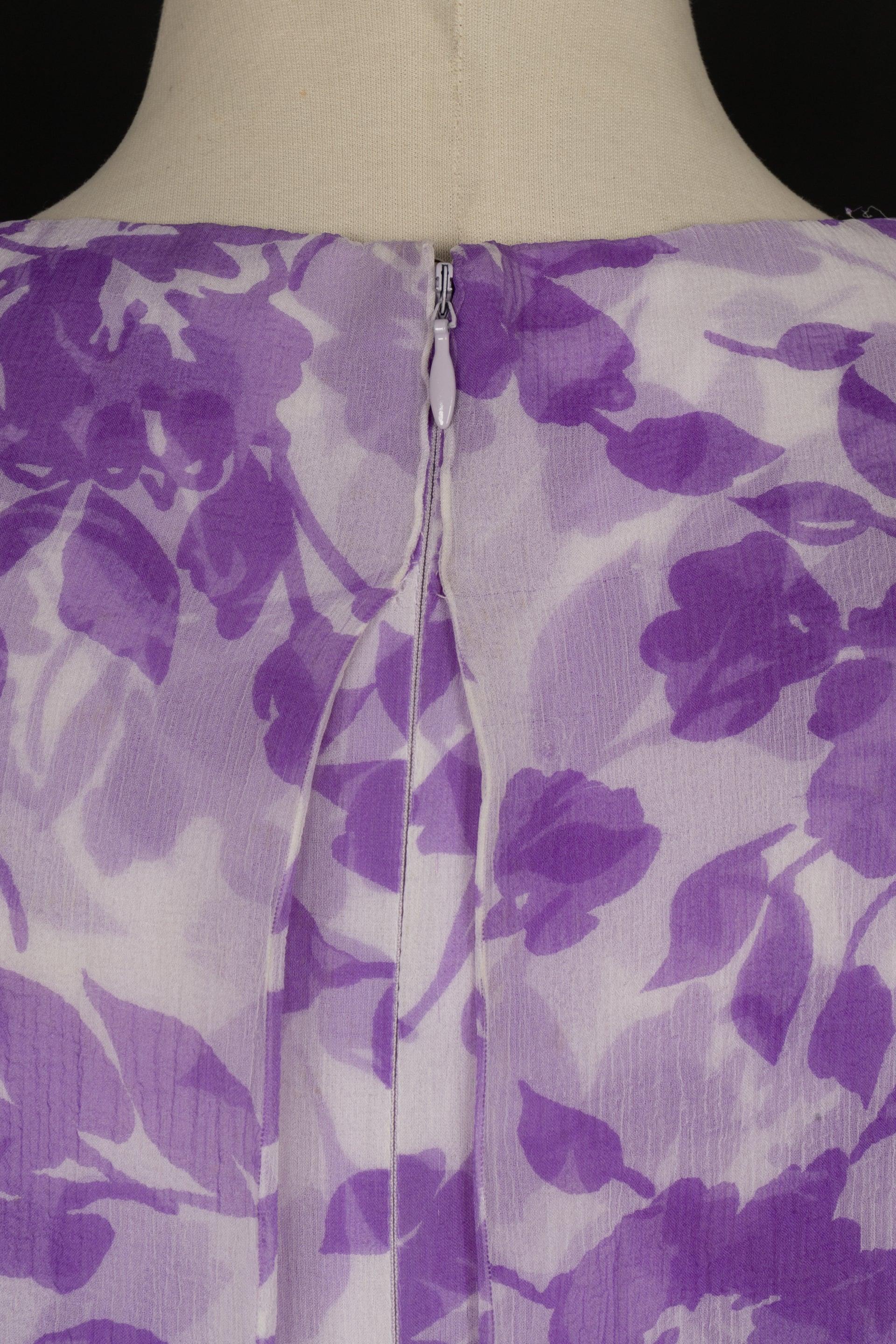 Pierre Cardin Asymmetrical Sheath Silk Dress For Sale 3