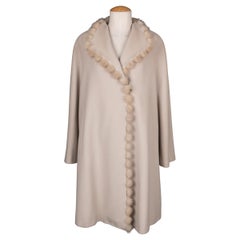 Pierre Cardin Cappotto beige in cashmere e lana