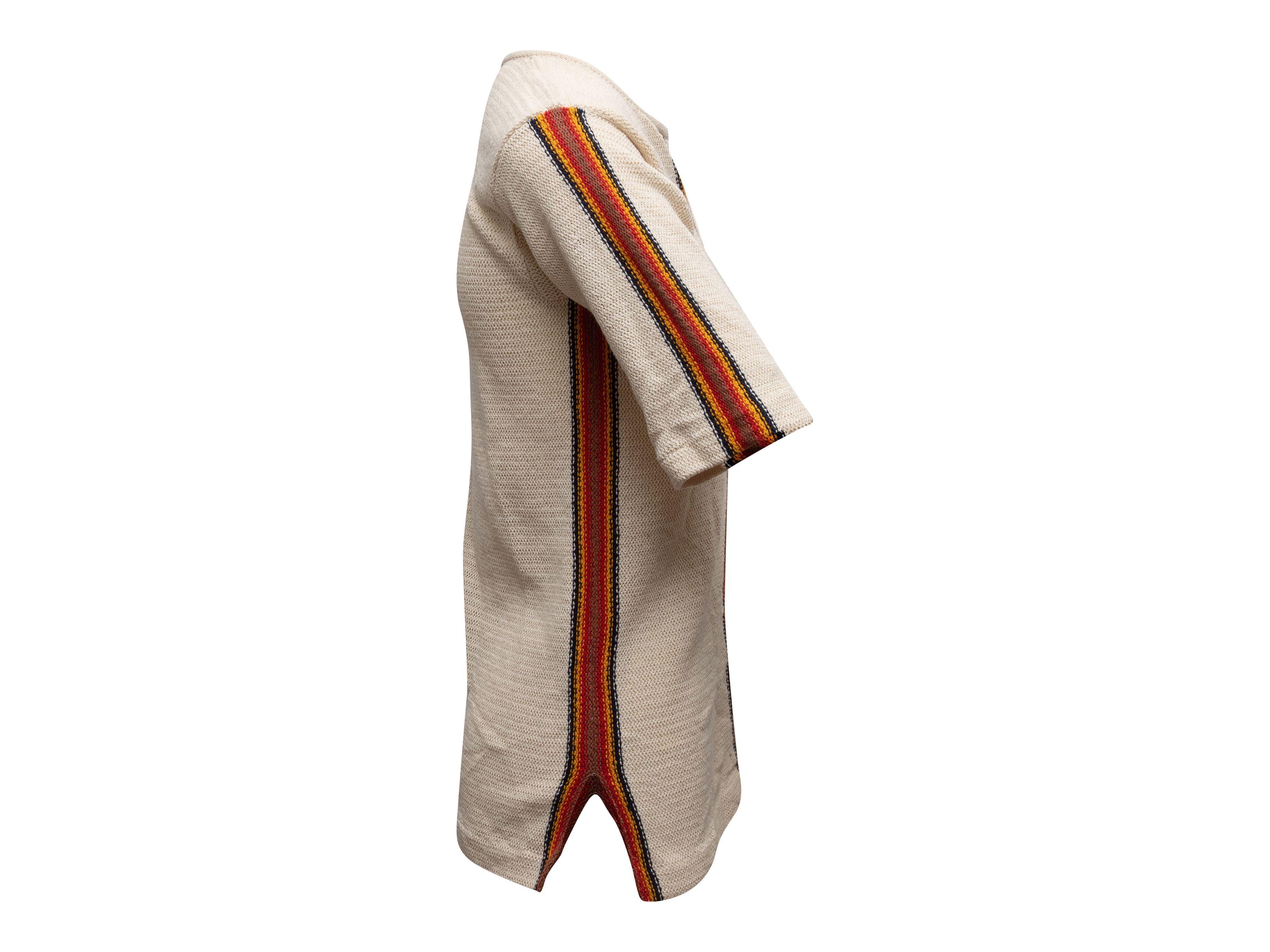 Pierre Cardin Beige & Multicolor Short Sleeve Top 2