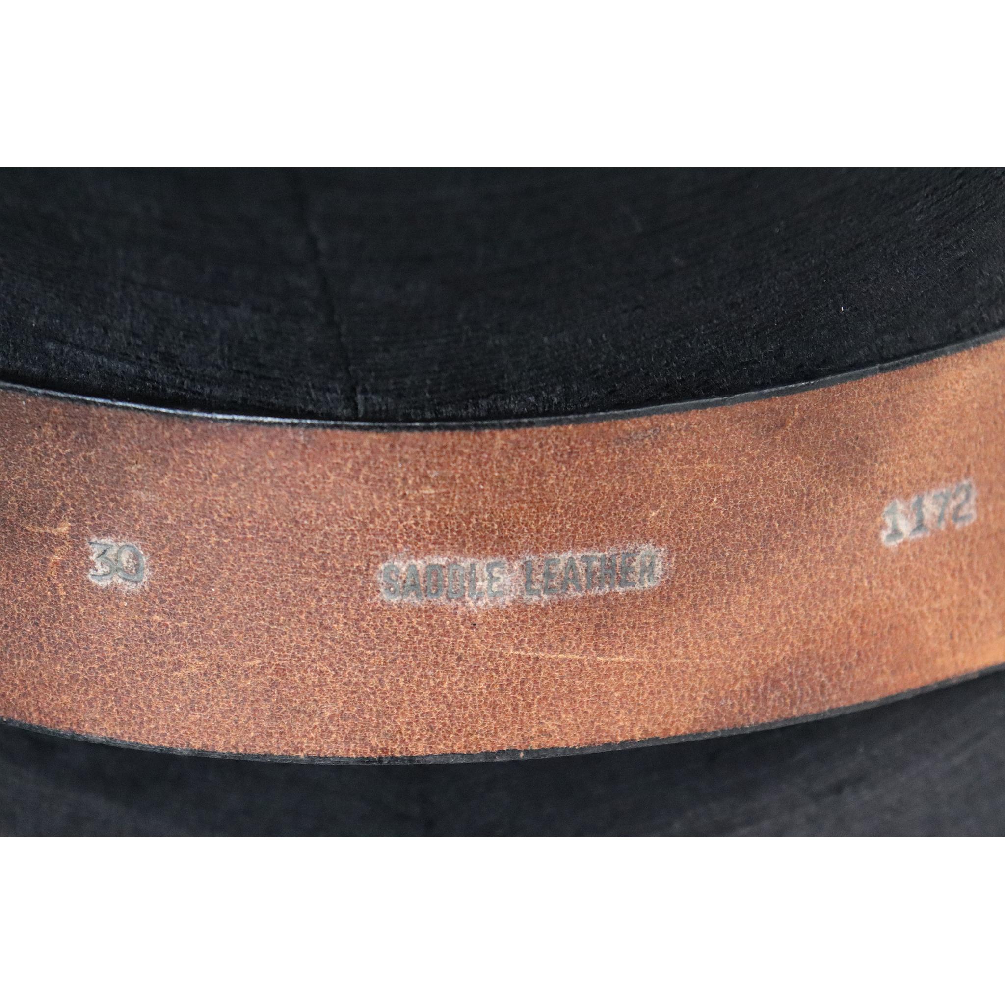 Pierre Cardin Black Belt W/ Stainless Steel Mid-Century Abstract Motif Buckle For Sale 4
