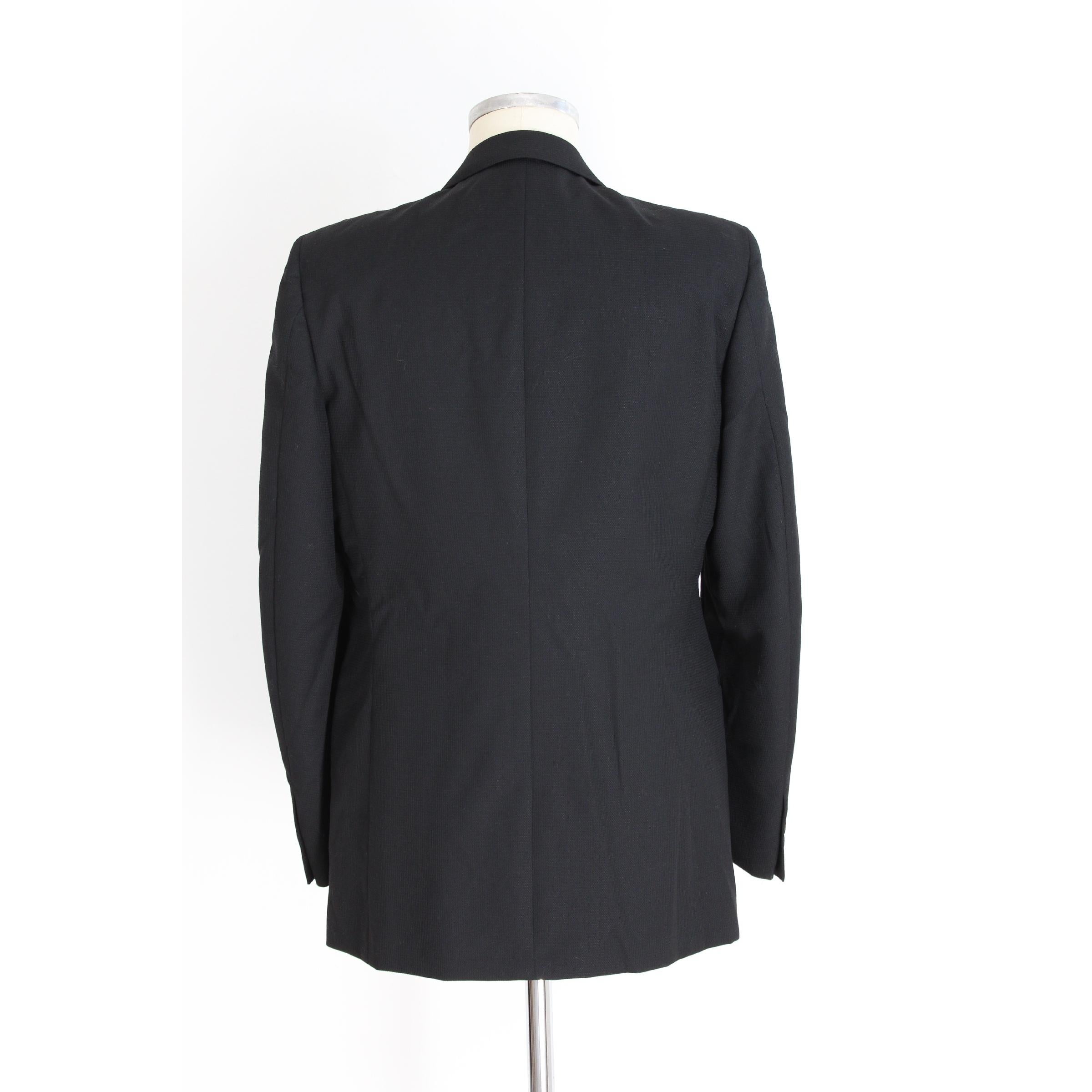 Pierre Cardin Black  Cotton Evening Tuxedo Jacket In New Condition In Brindisi, Bt