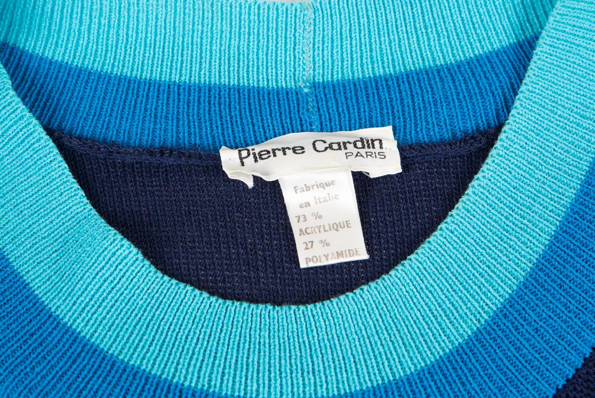 Pierre Cardin Blue Long Dress en vente 1