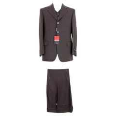 Pierre Cardin Brown Cashmere Vintage Ceremony Pants Suit