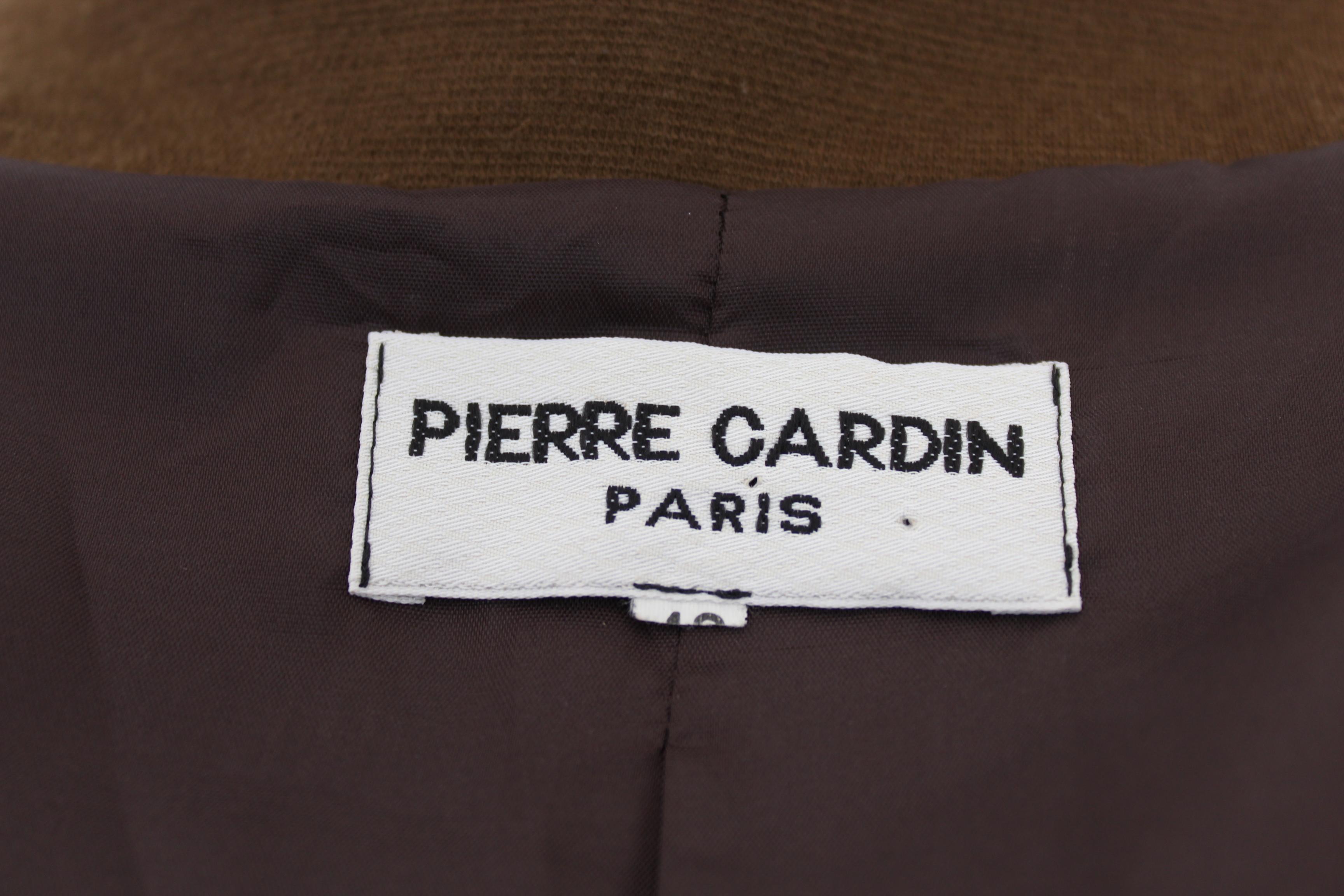 Pierre Cardin Brown Wool Classic Jacket 3