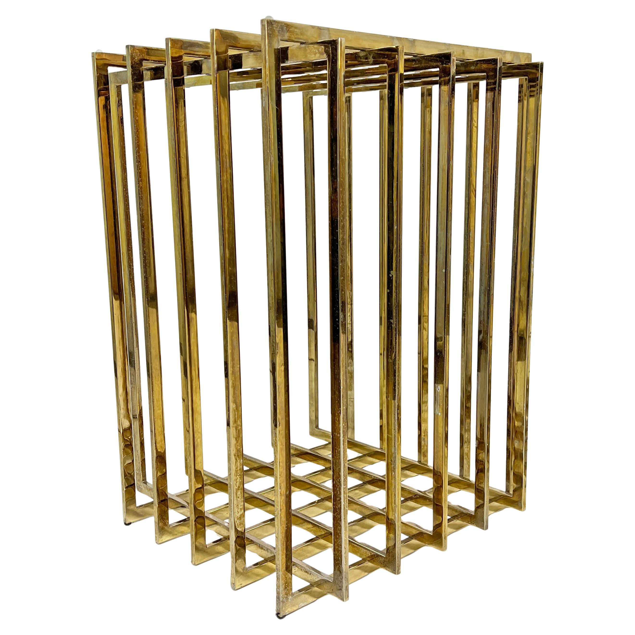 Pierre Cardin Cage-Form Brass Dining Table Base, Ca. 1970s For Sale