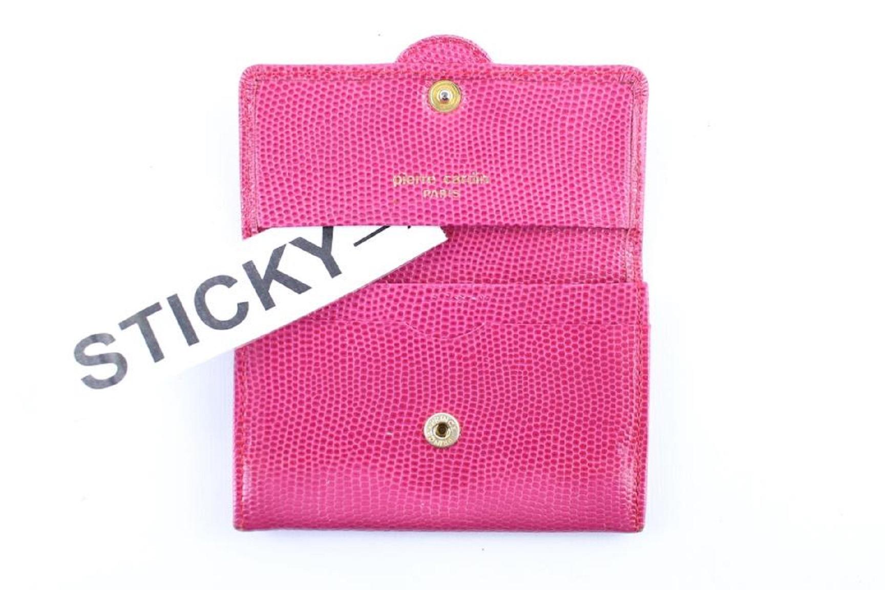 Pierre Cardin Card Wallet 7mr0115 Pink Clutch For Sale 6