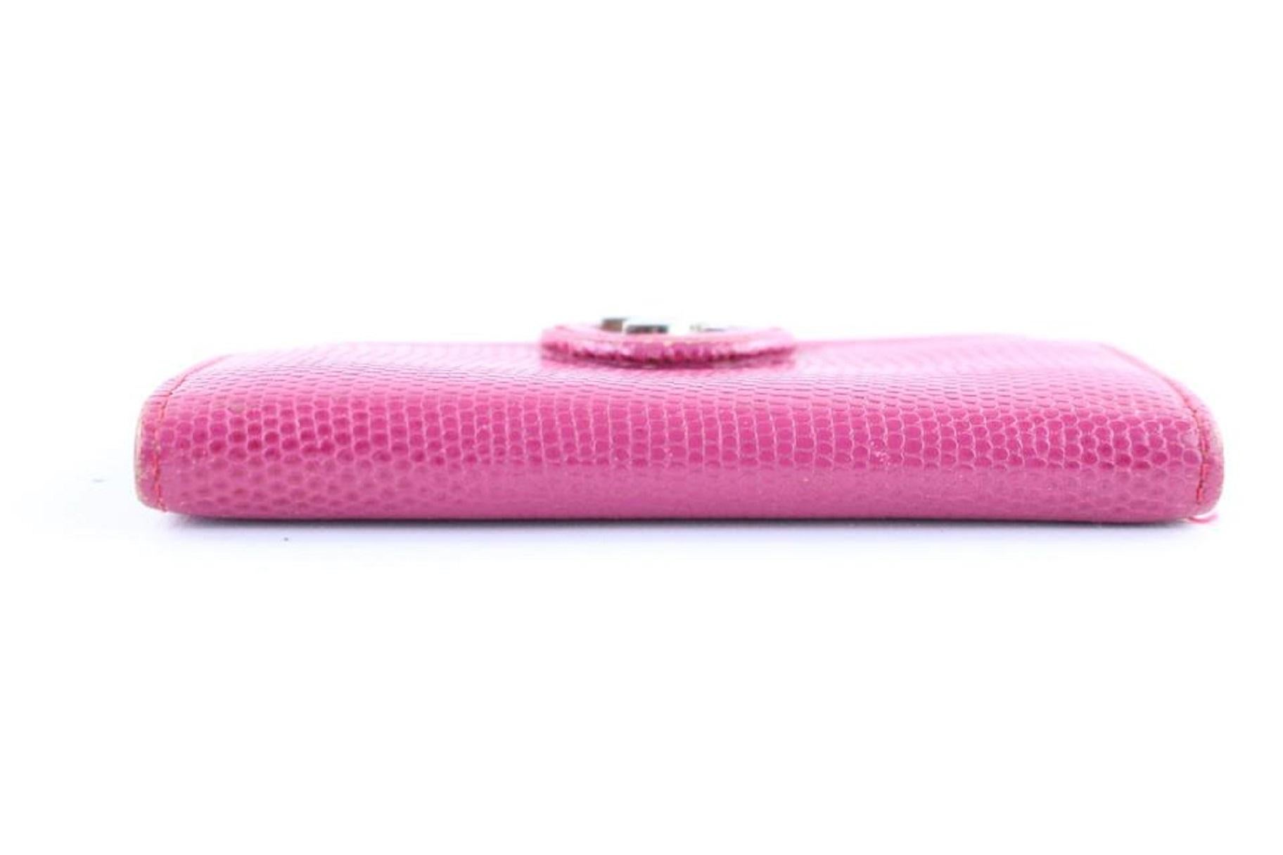 Pierre Cardin Card Wallet 7mr0115 Pink Clutch In Good Condition For Sale In Dix hills, NY