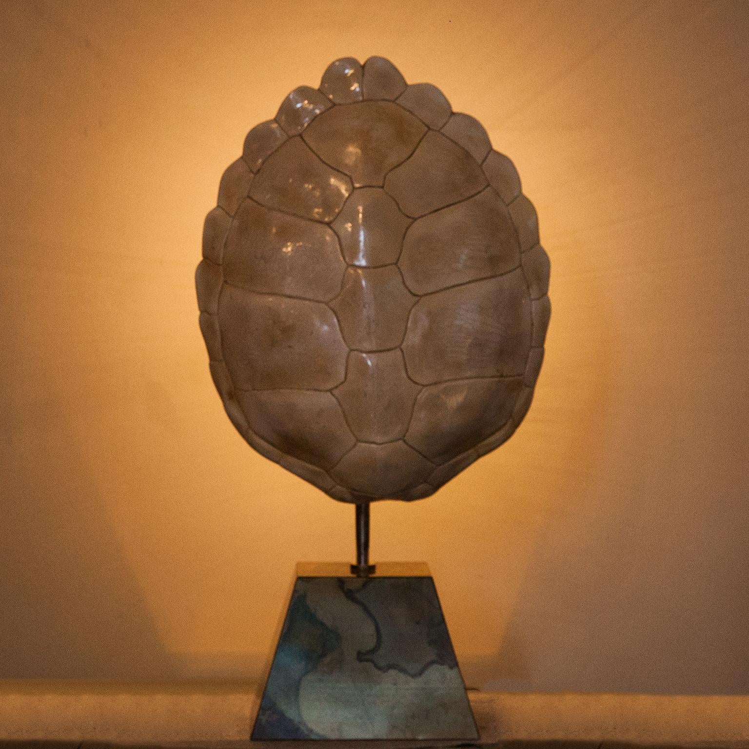 Pierre Cardin Ceramic Tortoise Shell Lamp, France, 1960s 8