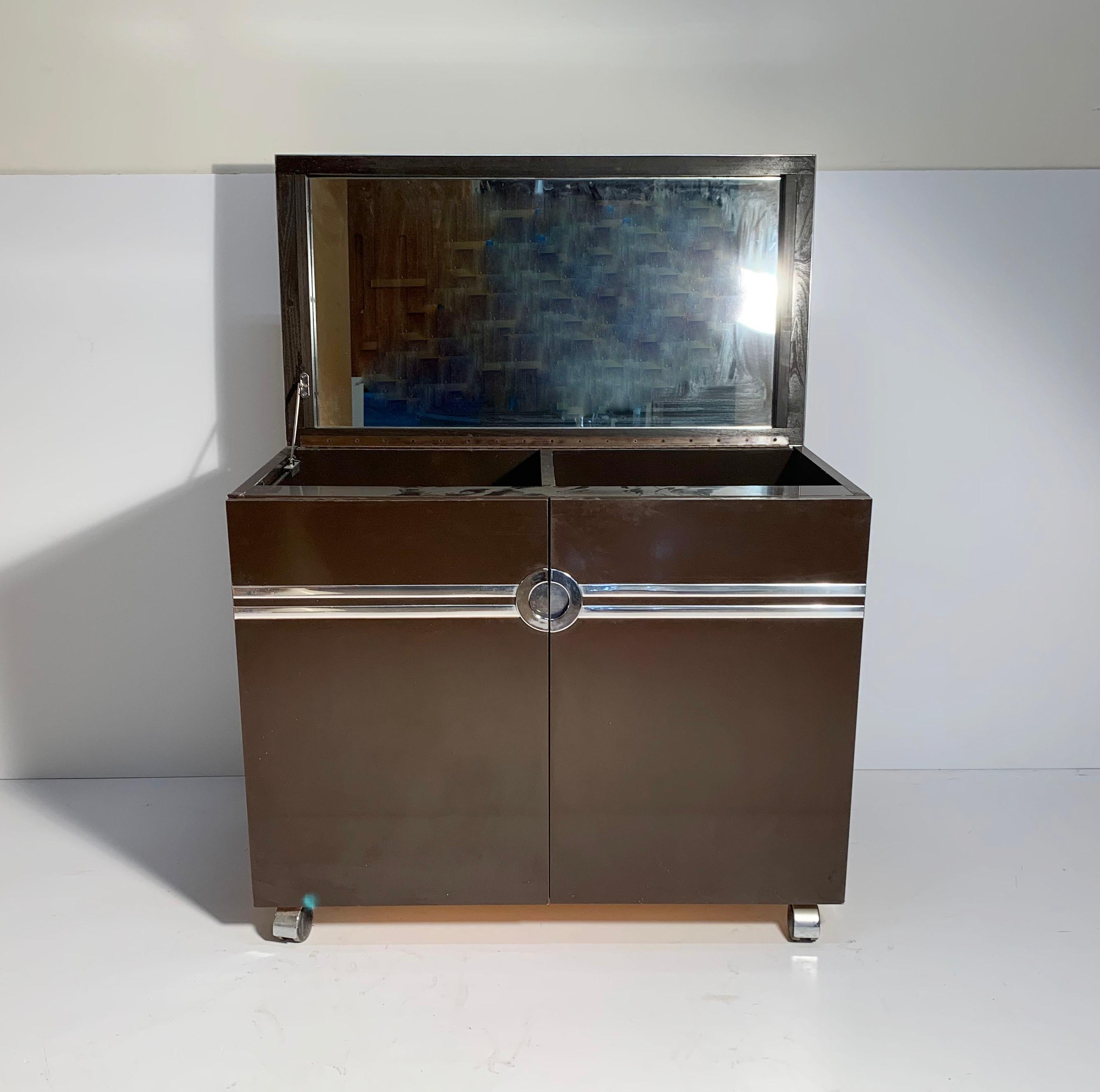 bar cabinet with wheels