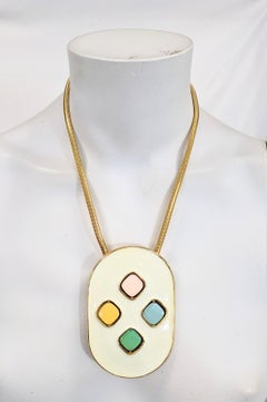 Pierre Cardin Colored "Gem" Transformation Pendant