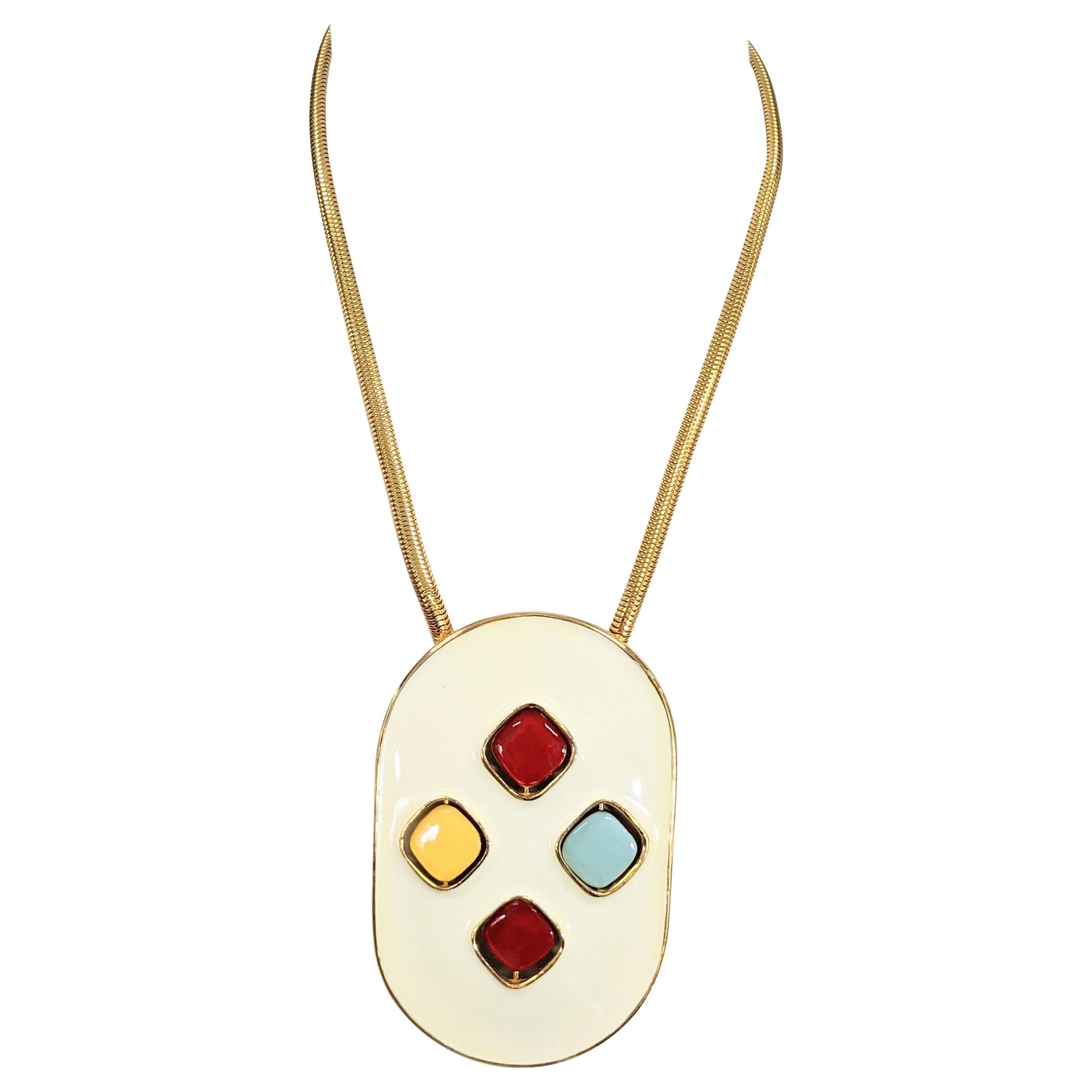 Pierre Cardin Colored "Gem" Transformation Pendant