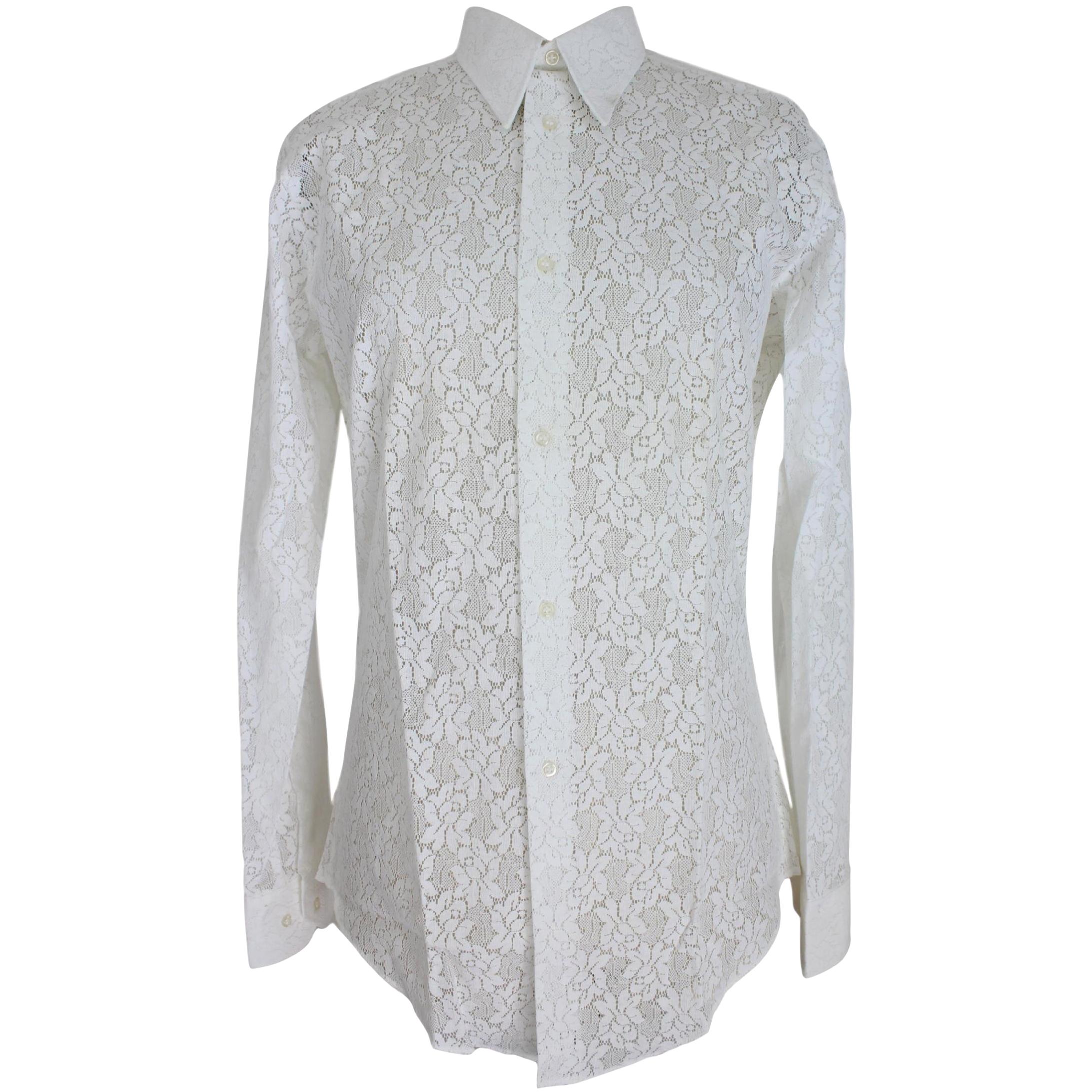 Pierre Cardin Creation White Cotton Lace Floral Shirt Vintage White, 1970s  at 1stDibs | pierre cardin floral shirt, mens lace shirt white, mens white  lace dress shirt