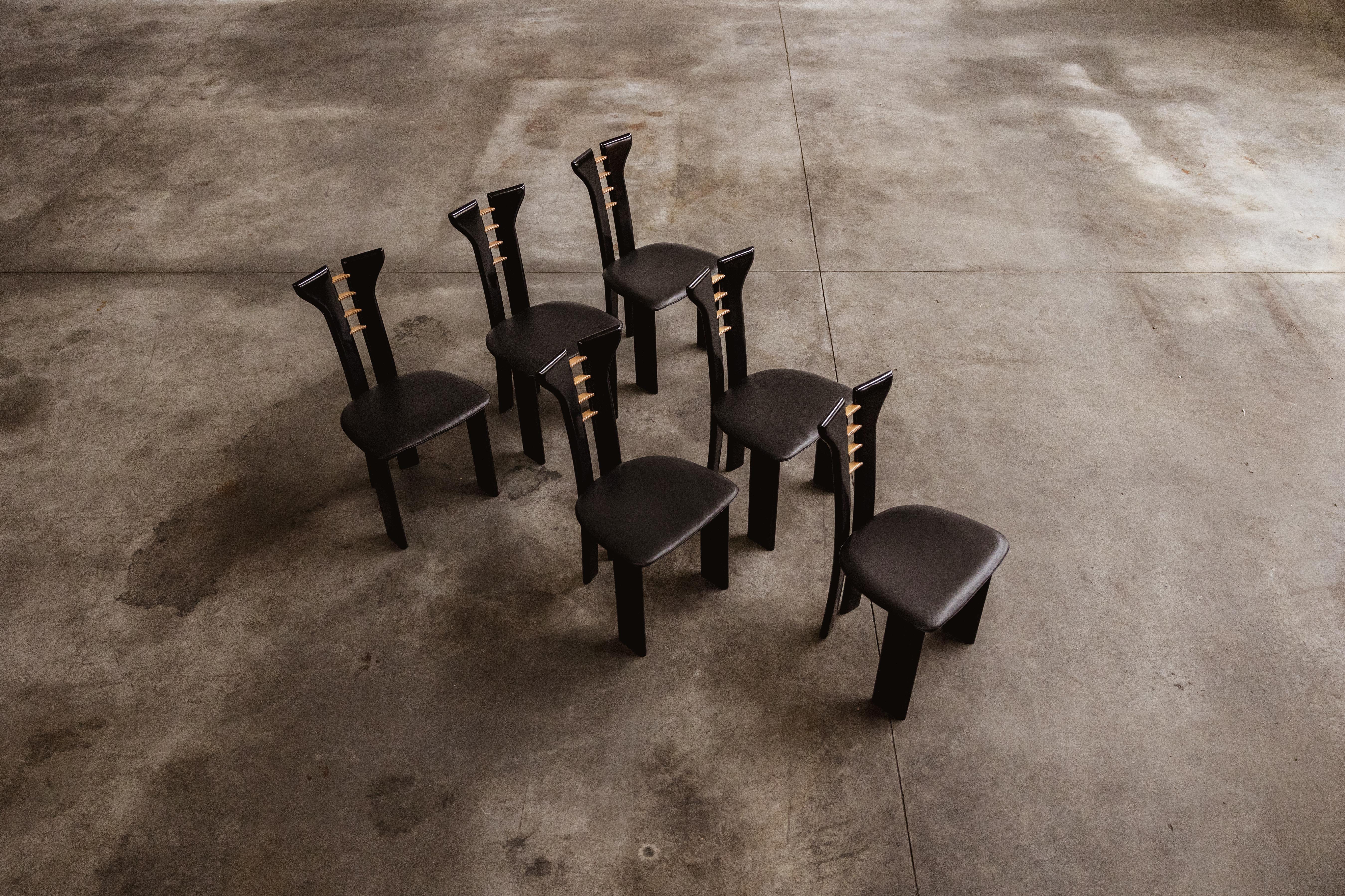 Sedie da pranzo di Pierre Cardin per Roche Bobois, 1970, set di 6 pezzi in vendita 3