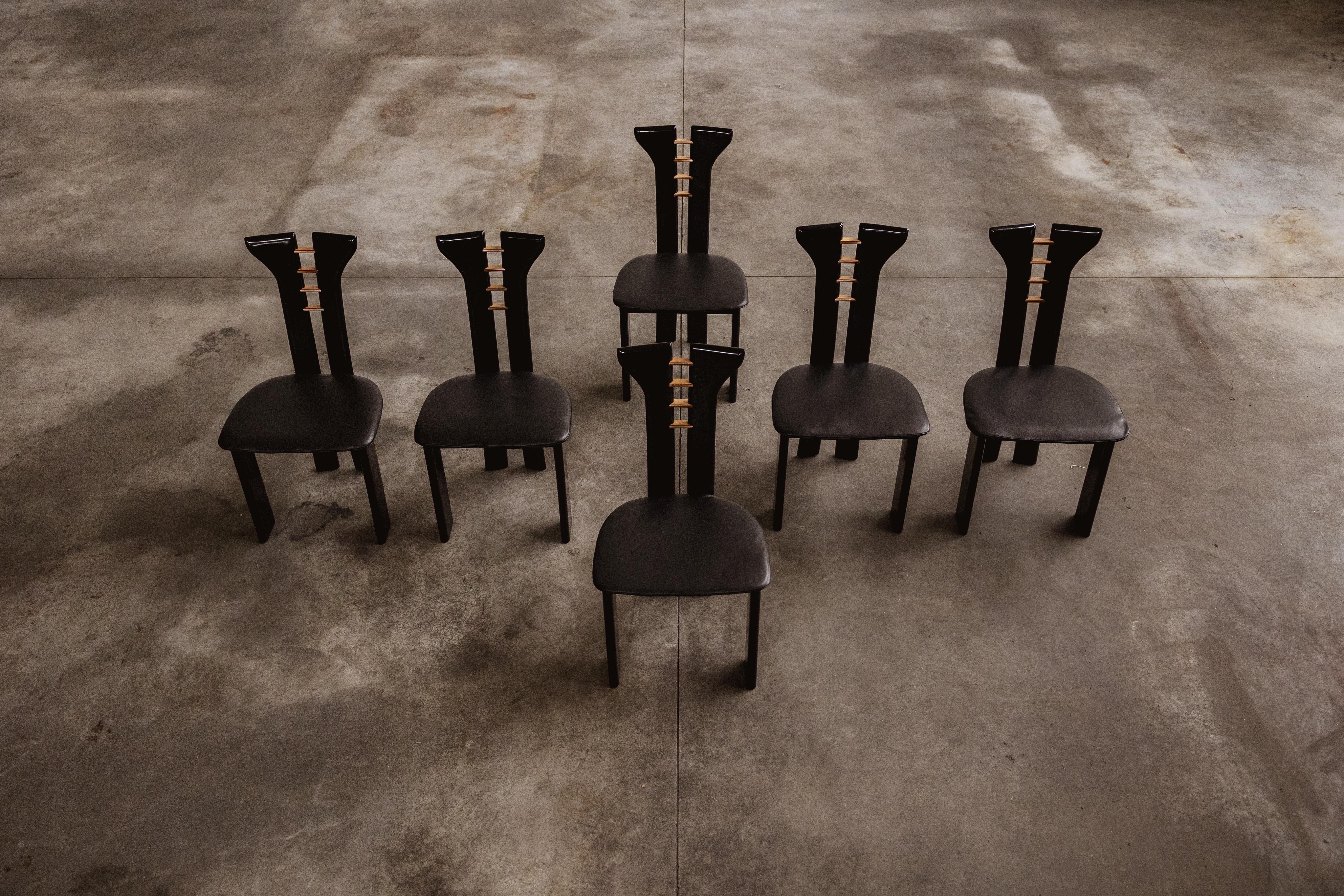 Francese Sedie da pranzo di Pierre Cardin per Roche Bobois, 1970, set di 6 pezzi in vendita