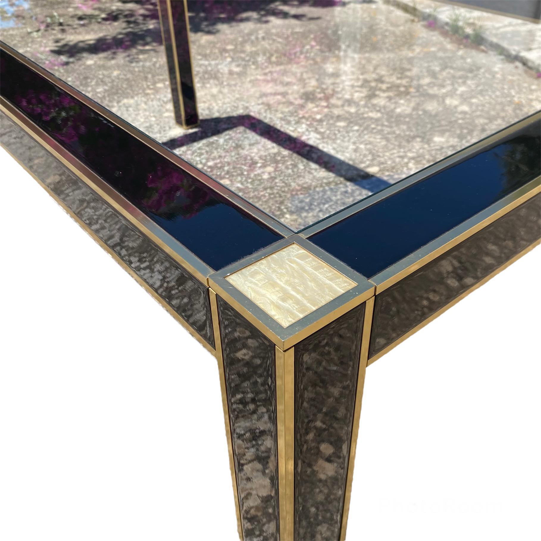 Brass Pierre Cardin Dining Table for Roche Bobois For Sale