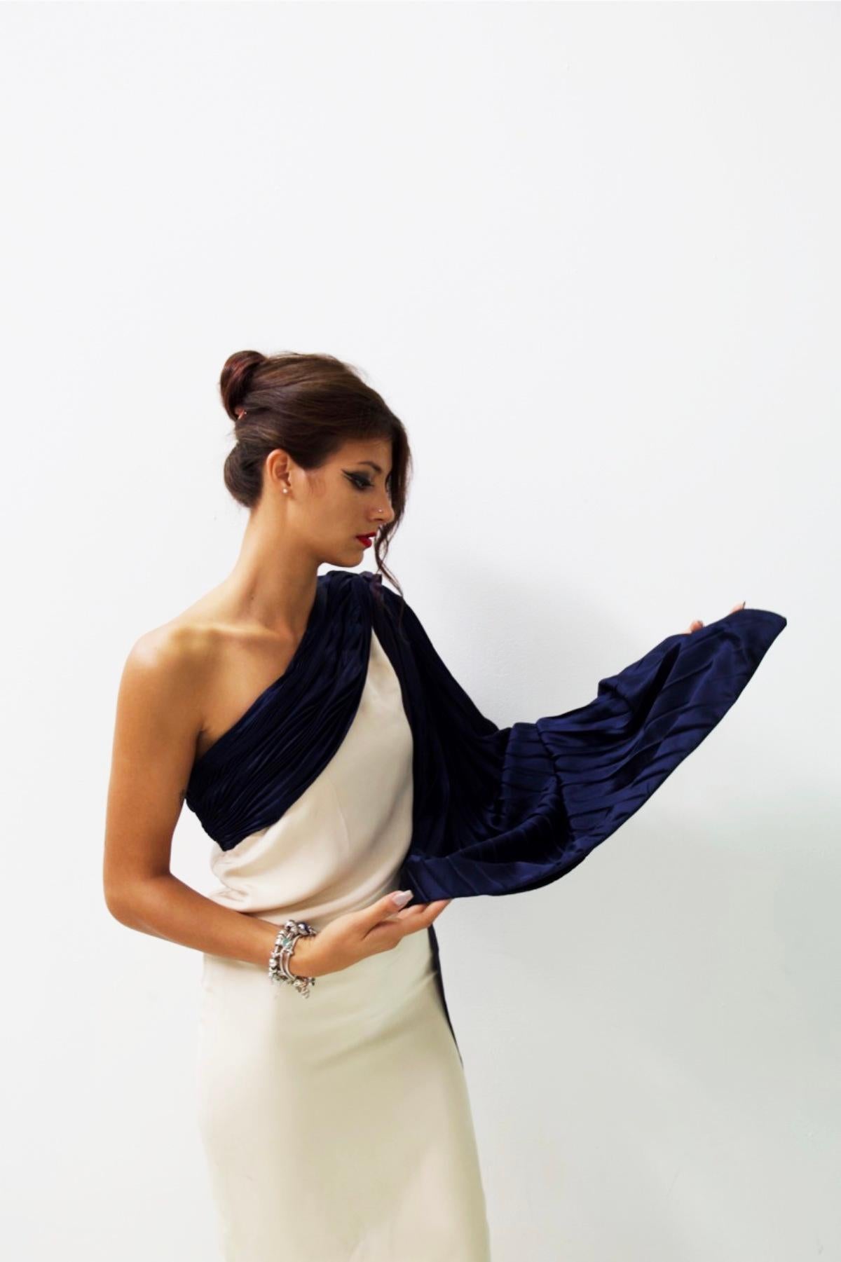 Pierre Cardin Elegant Silk Satin Dress 5