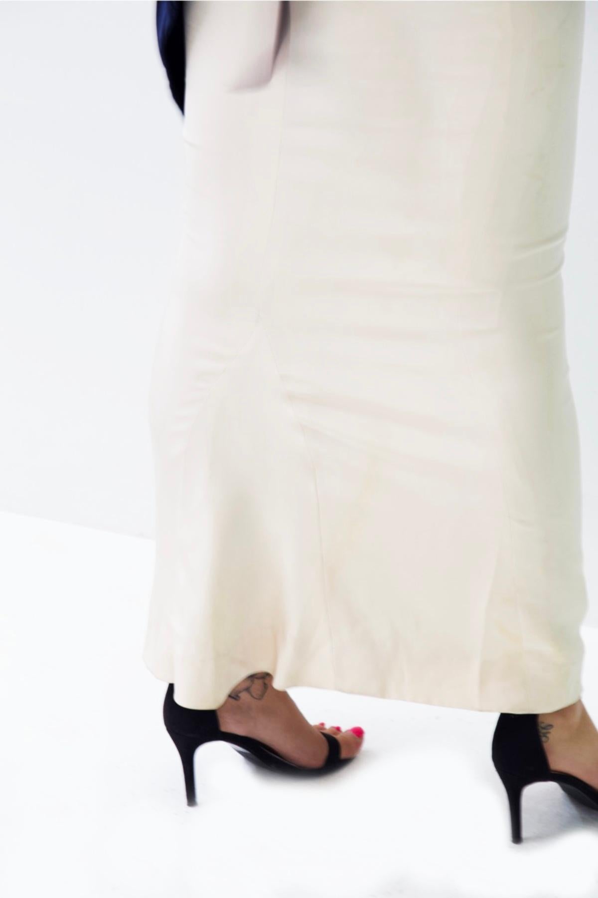 Pierre Cardin Elegant Silk Satin Dress 2