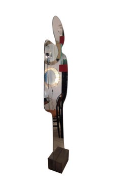 Silhouette-Spiegel „Narciso“ von Pierre Cardin für Acerbis, Italien 1970er Jahre