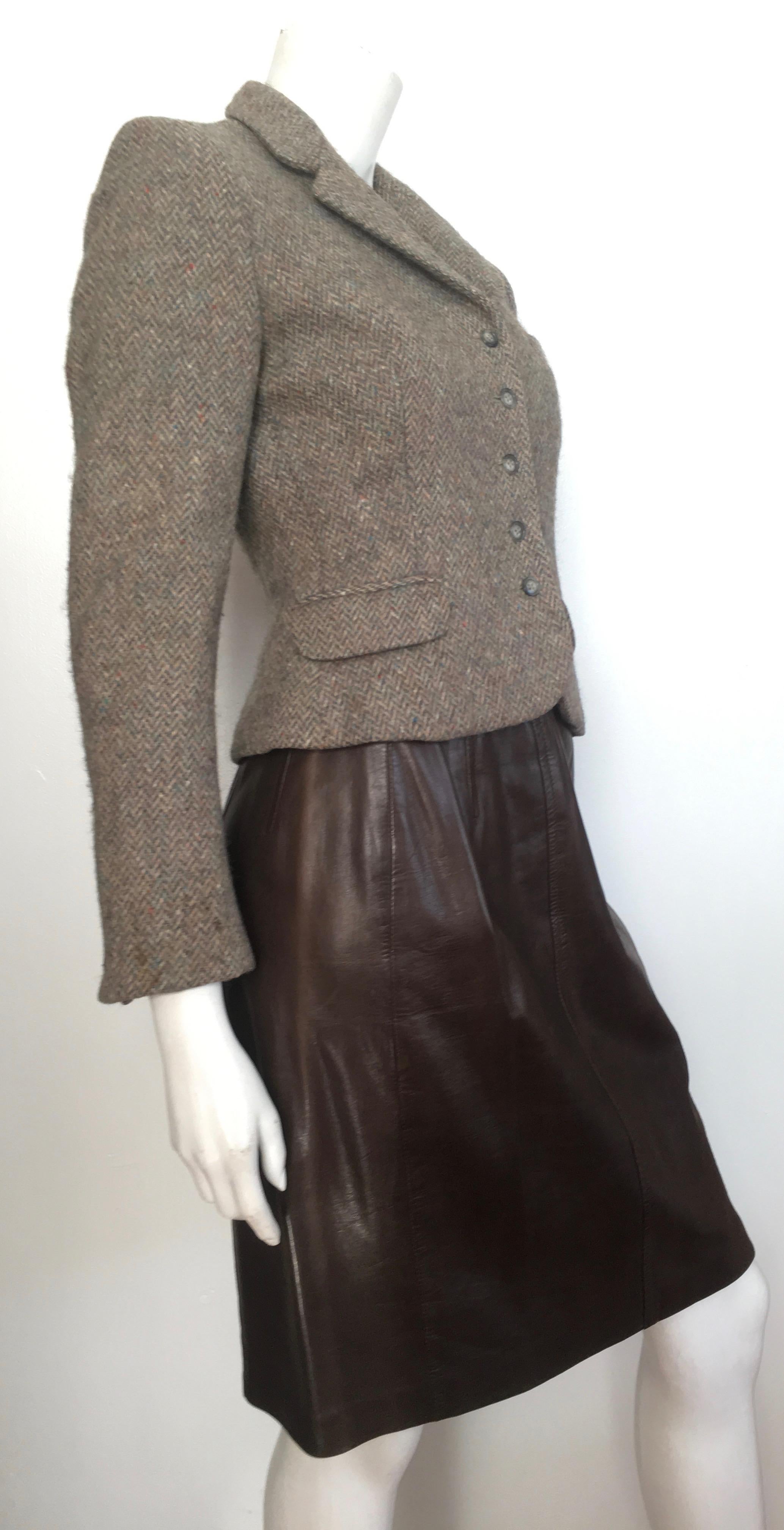 Pierre Cardin for Bloomingdale's 1960s Wool Cropped Jacket Size 4. 8