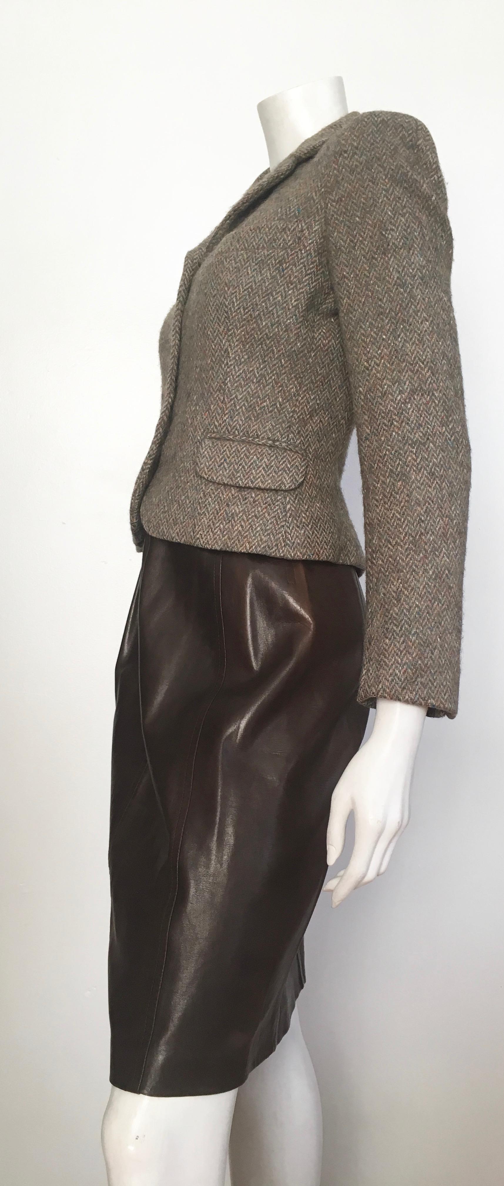 Pierre Cardin for Bloomingdale's 1960s Wool Cropped Jacket Size 4. 11