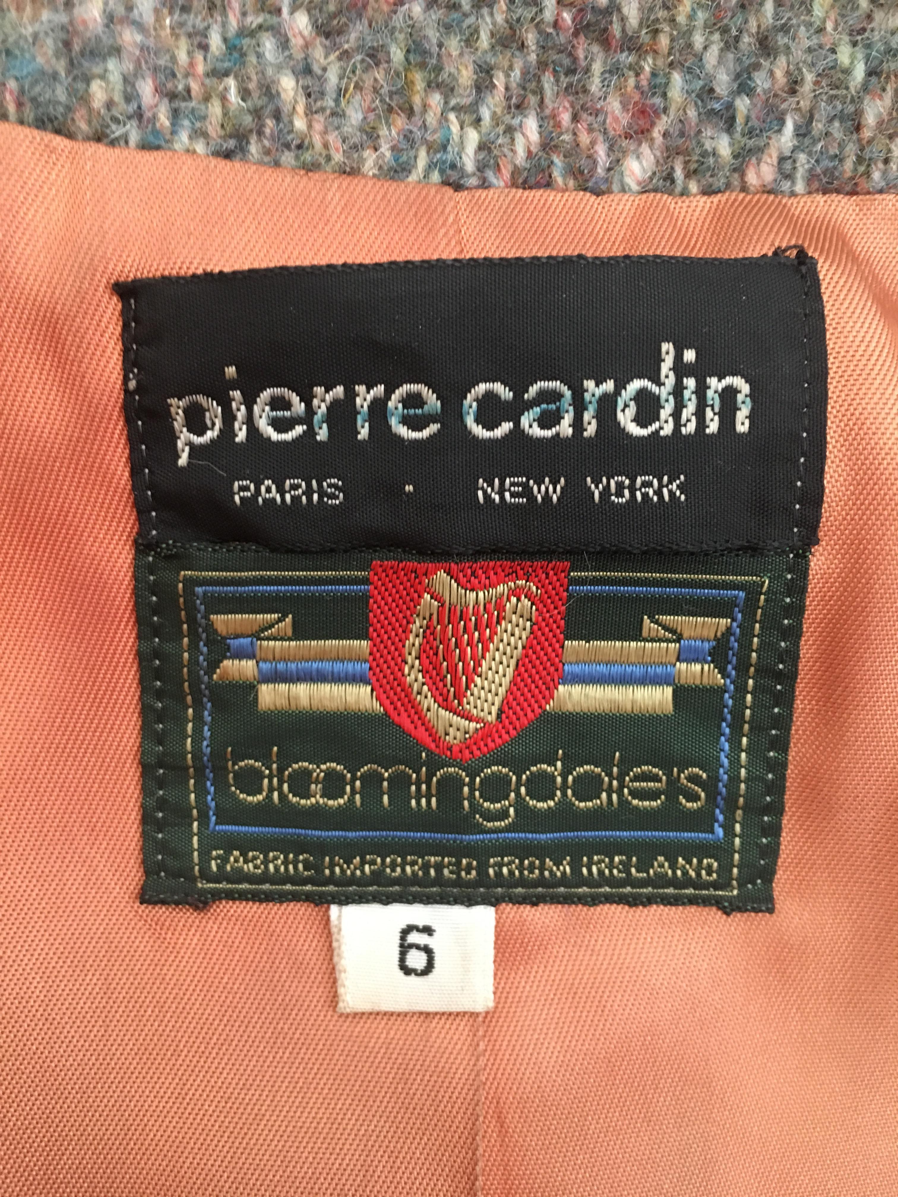 Pierre Cardin for Bloomingdale's 1960s Wool Cropped Jacket Size 4. 14