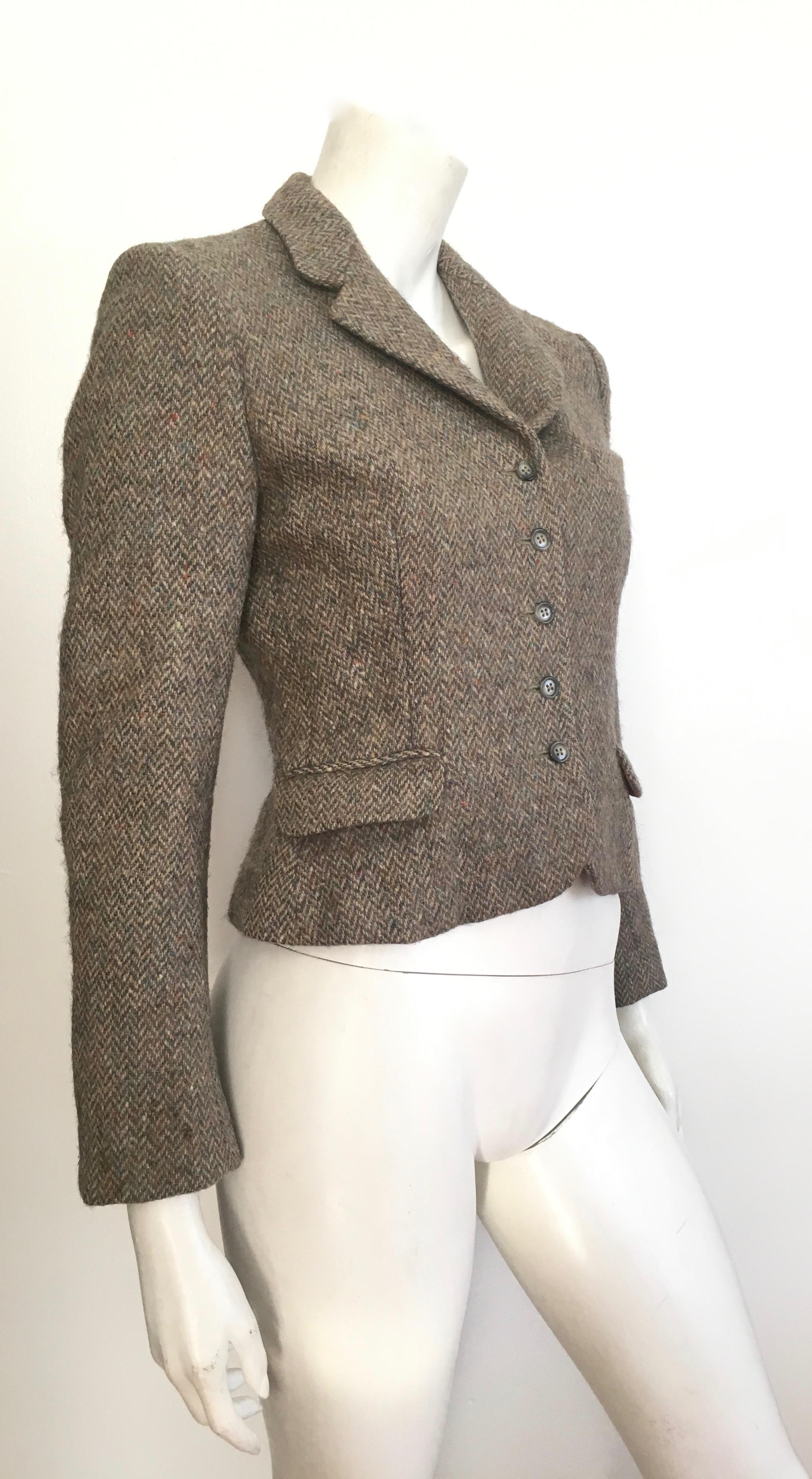 Pierre Cardin for Bloomingdale's 1960s Wool Cropped Jacket Size 4. 1