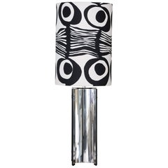 Pierre Cardin for Gaetano Sciolari Chrome Table Lamp, Italy, 1970s
