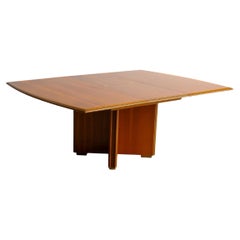 Pierre Cardin para Maxalto Mesa de comedor extensible en nogal años 80