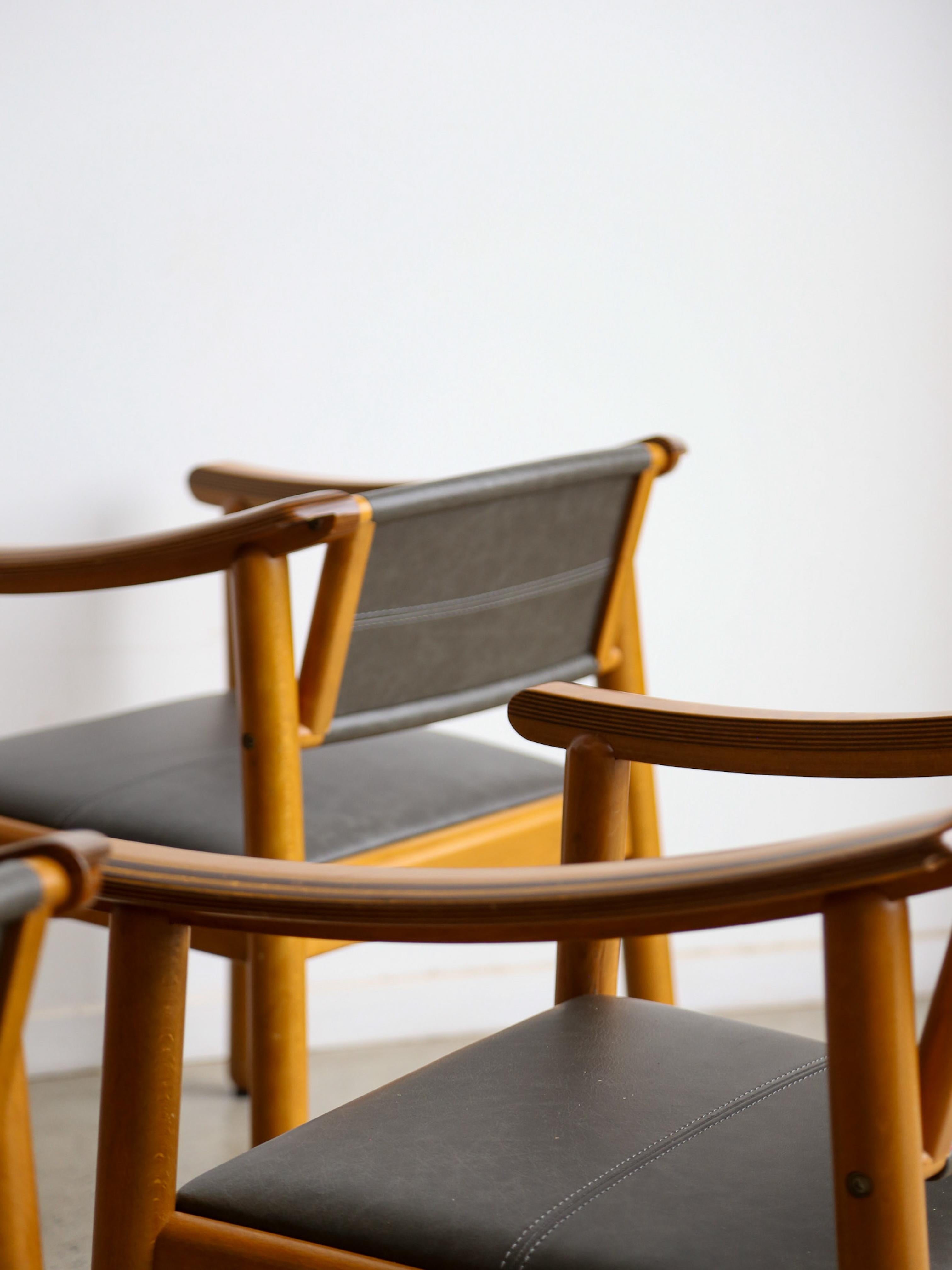 Pierre Cardin per Maxalto Set di sei poltrone in vendita 4