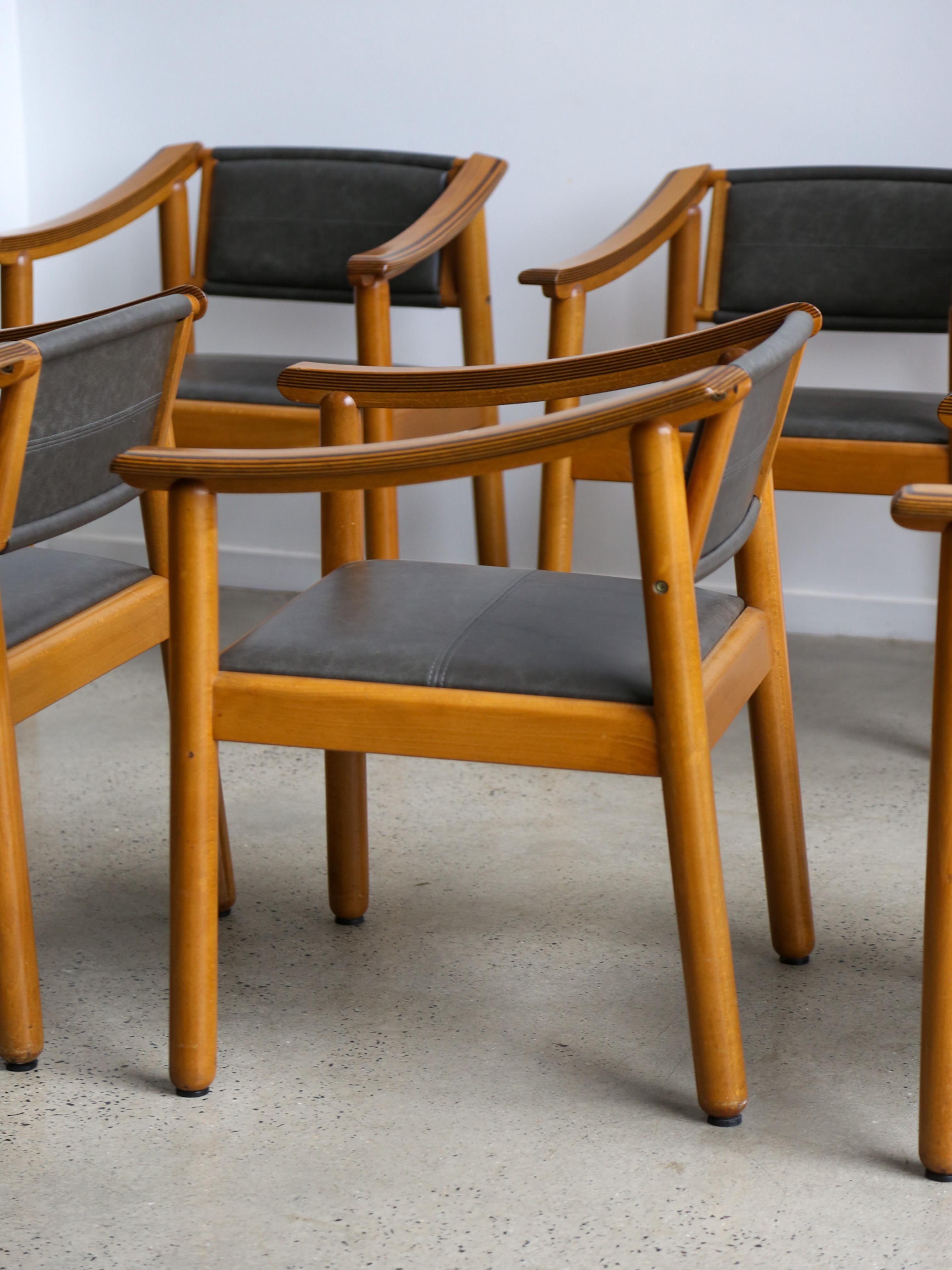 Pierre Cardin per Maxalto Set di sei poltrone in vendita 5