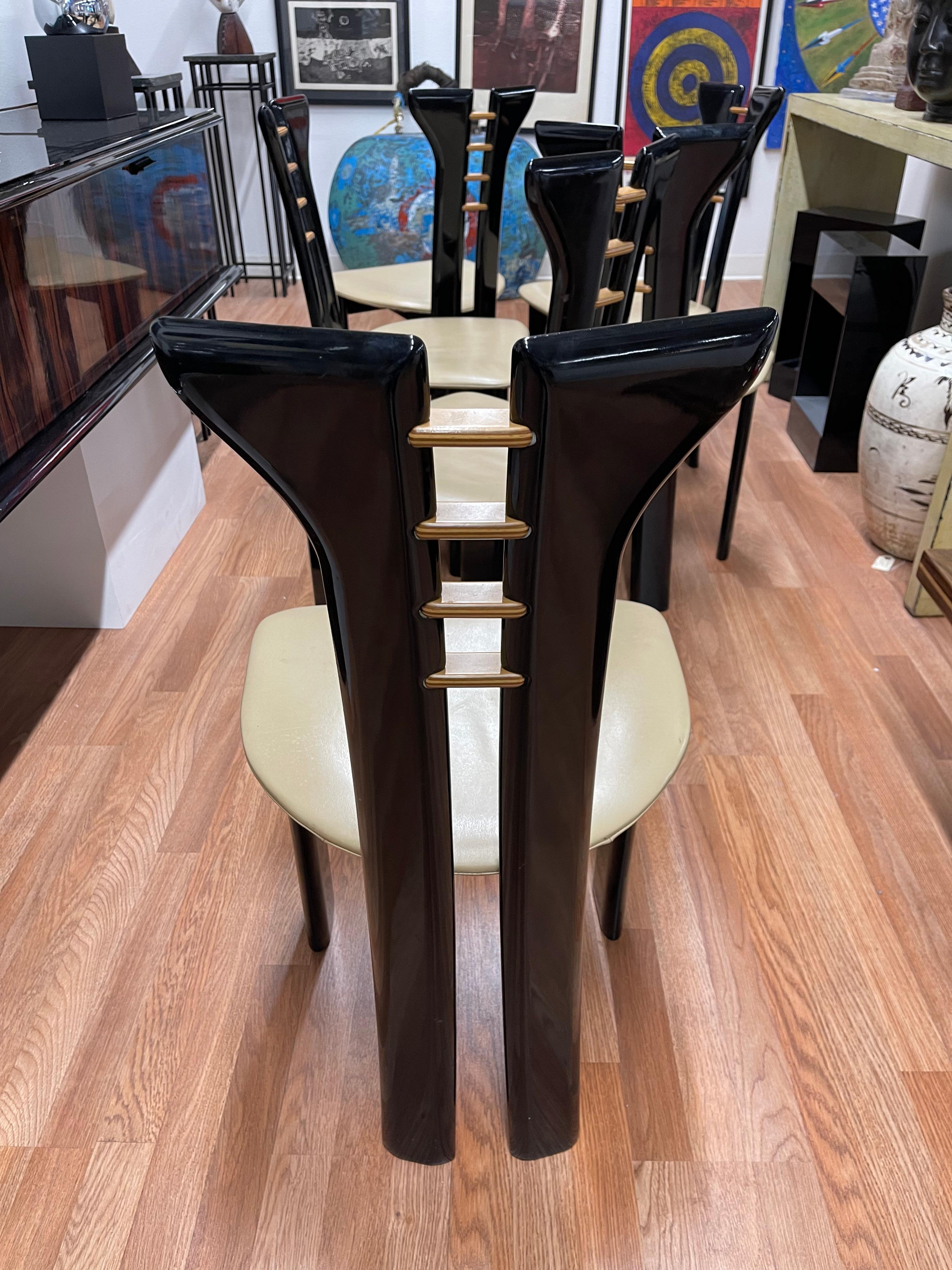 Pierre Cardin for Roche Bobois Dining Chairs For Sale 7
