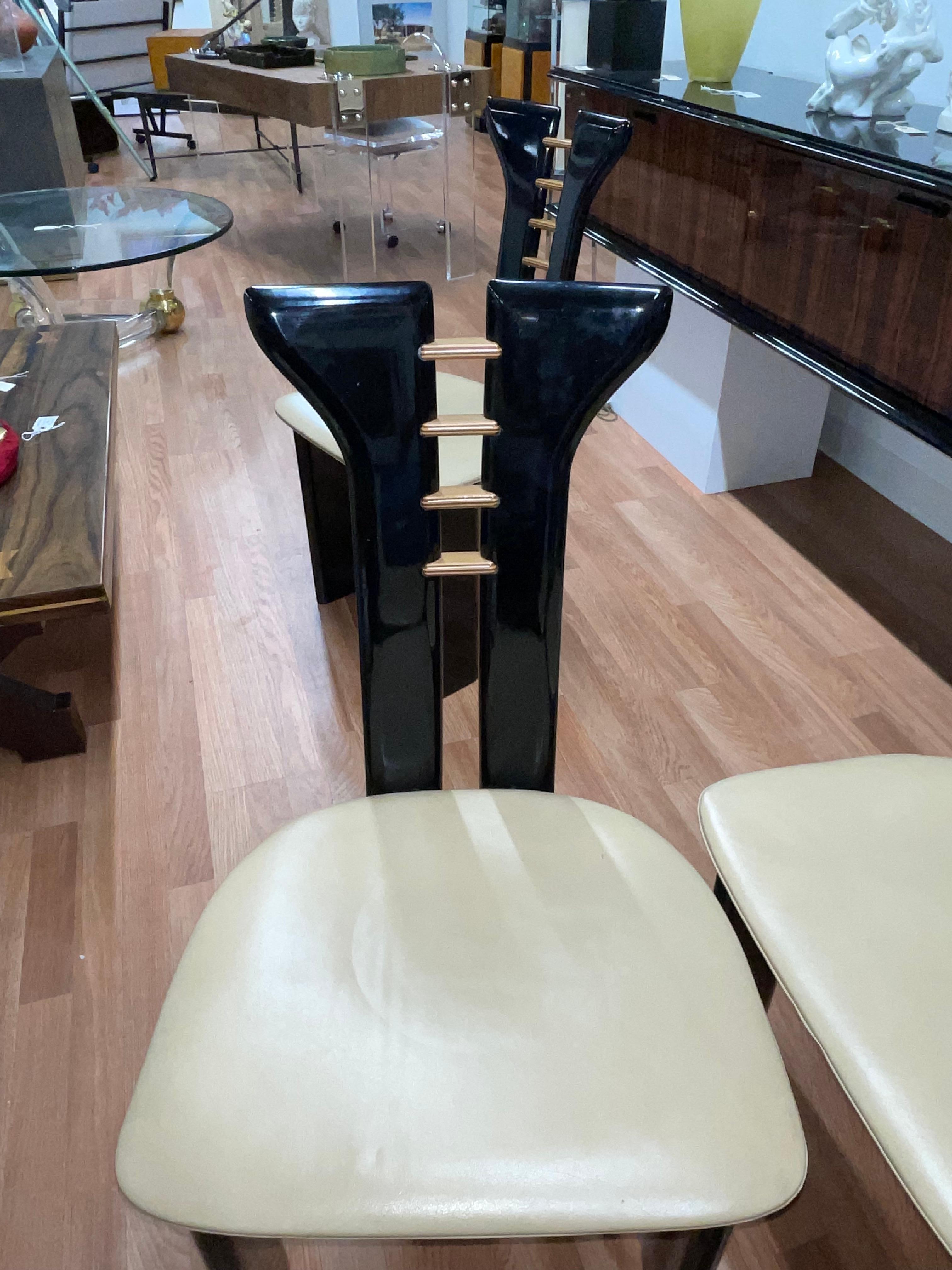 Chaises de salle à manger Pierre Cardin pour Roche Bobois Bon état - En vente à Palm Springs, CA