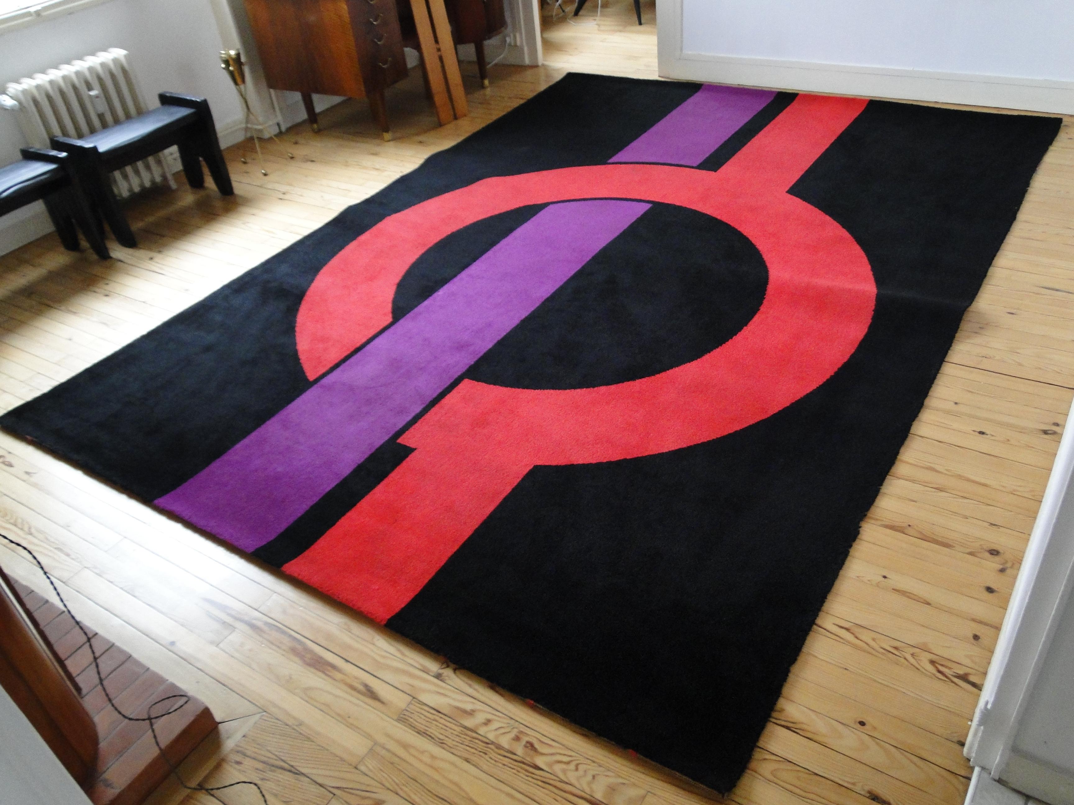 Pierre Cardin French Carpet Rug Paris France  7